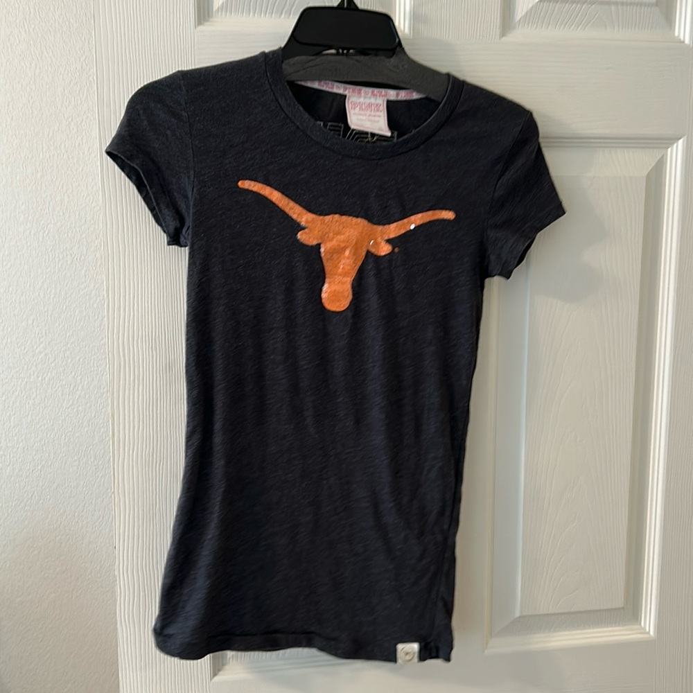 Rare collegiate collection by VC PINK Texas Longhorns football shirt
